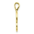 thumbnail image 2 of Diamond2Deal 10K Pendentif Initiale Lettre P Rainurée en Or Jaune pour Femmes, 2 of 5