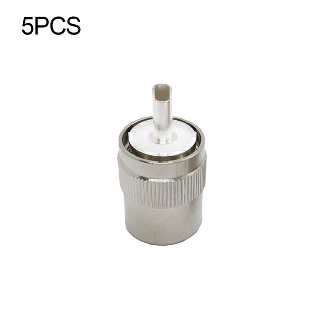 CB antena de radioaficionado UHF PL-259 PL259 Adaptador de conector coaxial de soldadura de enchufe macho conector RF 5 Piezas Noticed EL1274-00