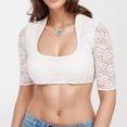thumbnail image 2 of Camisole Tops For Women Casual White Regular Base Lace Splicing Fun Underwear Small Shirt Wrapping Chest Summer Tops For Women, 2 of 7