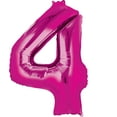thumbnail image 5 of Frozen 2 Party Supplies 4th Birthday Elsa, Anna and Olaf Balloon Bouquet Decorations - Pink Number 4, 5 of 7