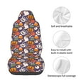 thumbnail image 4 of Picia Pumpkin And Flying Bat1 Print Waterproof Sweating Car Seat Cover for Post Gym Workout, Running, Beach and Hiking, Universal Fit Anti-Slip Bucket Seat Protector, 4 of 5