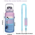 thumbnail image 5 of Water Bottle Sleeve - 64 Oz Water Bottle Sleeve with Shoulder Strap - 2L Water Bottle Sleeve Water Jugs Sleeve with 2 Pockets Insulated Neoprene Water Cup Cover for Men Women(No Bottle), 5 of 7