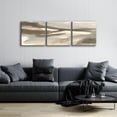 thumbnail image 3 of Epic Art 'Sand and Stone' by Chris Paschke, Acrylic Glass Wall Art, 3 Piece Set, 72" x 24", 3 of 8