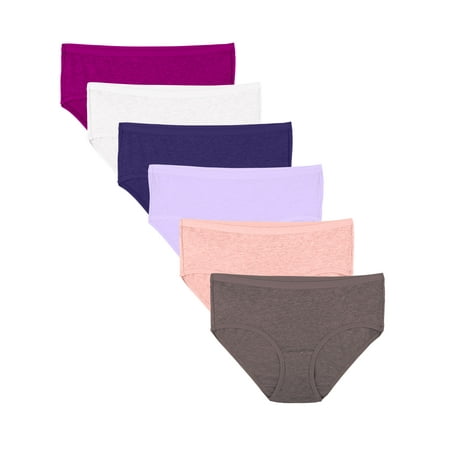 

Fruit of the Loom Women s Premium Ultra Soft Hipster Panty 6 Pack Sizes 5-9