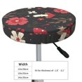 thumbnail image 2 of Uemuo Fly Agaric and Flowers Pattern Round Bar Stool Seat Covers Washable Stool Cushion Slipcover Elastic Bar Chair Covers-14 inch, 2 of 7