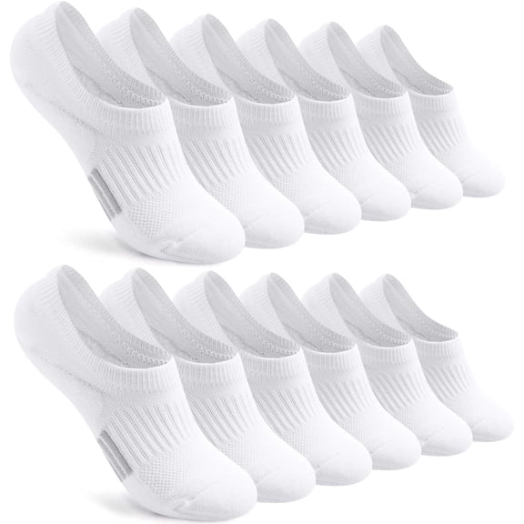 No Show Socks Womens Cushioned Low Cut Athletic Hidden Liner for Sneakers Ankle Invisible Running Socks 4/6 Pairs