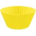 thumbnail image 1 of Moldes de silicona antiadherentes reutilizables para hornear, moldes para pasteles, accesorios de cocina, herramientas para hacer pasteles (paquete de 10) (amarillo), 1 of 5