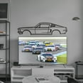 thumbnail image 4 of LaModaHome 1968 Mustang Fastback Metal Silhouette Wall Art, 4 of 5