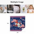 thumbnail image 5 of 250th Anniversary Cloth Napkins, Independence Day Floral Navy Blue Washable and Reusable Dinner Napkins Set of 6, Table Napkin for Kitchen Party Birthday Wedding Hotel Housewarming 20"x20", 5 of 9