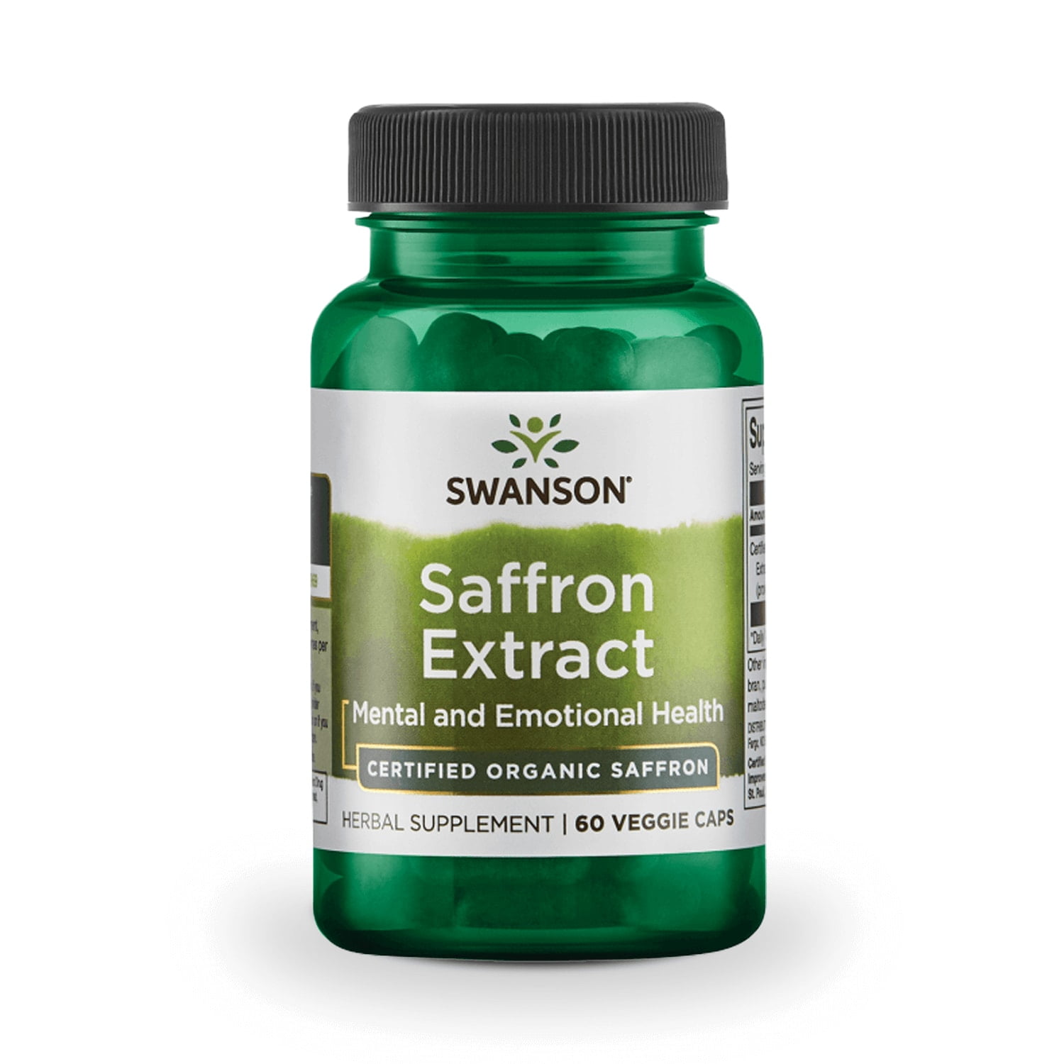 Swanson Saffron Extract Certified Organic Saffron 30 mg 60 Veggie