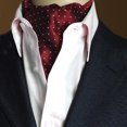 thumbnail image 2 of Men's Polka Dots Satin Cravat Ties Jacquard Woven Formal Self , as described, 2 of 6