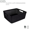 thumbnail image 2 of 10-Piece Organizing Set | Multiple Size Bins | Multipurpose Storage Basket | Black, 2 of 9