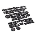 thumbnail image 6 of For SAAB 3rd Gen 9-5NG 9-4X Button Repair Decal Set Climate Control Radio Stereo Black Accessories For Vehicles, 6 of 6