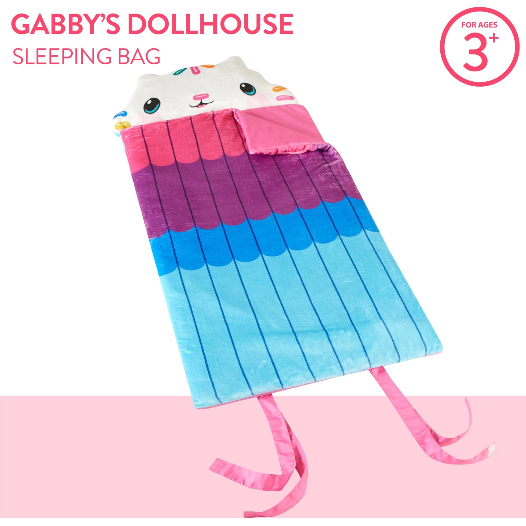 Gabby's Dollhouse, Kids Faux Fur Figural Slumber Bag