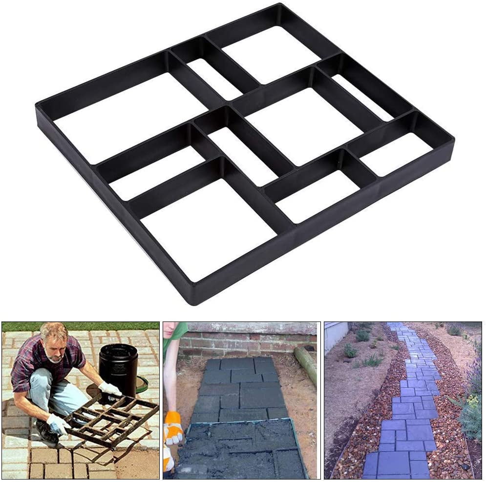 Walk Maker Reusable Concrete Path Maker Molds Stepping Stone Paver Lawn
