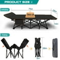 thumbnail image 4 of Ficisog Adults Camping Cot, Folding Cot Bed with 3" Detachable Mattress& Carry Bag, Supports 900 lbs, 4 of 13