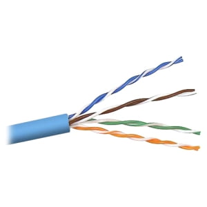 UPC: 0722868146040 | 1000FT BULK BLUE CAT5E STRANDED CABLE 4PR 24AWG