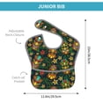 thumbnail image 4 of Hirioo Mask Tropical Flower for Baby Waterproof Pocket Bib Adjustable Closed for Babies Toddlers with Large Pocket 6-24Months, 4 of 8
