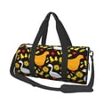 thumbnail image 1 of Fotbe Farm Goose Bolsa Deportiva de Lona Plegable con Estampado, Bolsa de Gimnasio con Bolsillo Seco/Húmedo, Bolsa de Viaje Ultraligera de Gran Capacidad, 1 of 6