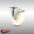 thumbnail image 2 of 5 Inch 316SS Nylon Wheel Swivel Top Plate Caster with Total Lock Brake SCC, 2 of 2