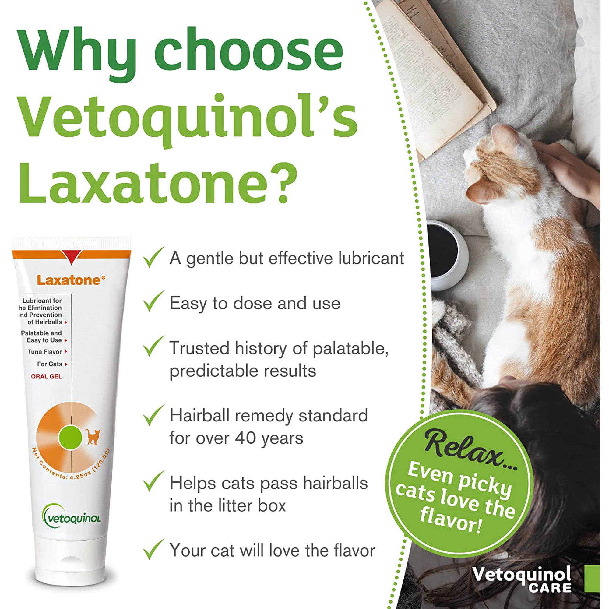 Vetoquinol Laxatone Tuna Gel Hairball Control for Cats 4.25OZ 2 PACK Laxative Tube Walmart