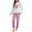 Hot Pink, variant on Enjoytime Women's 2 Piece Outfits 2025 Fall Winter Print Long Sleeve Pullover Tops and Long Pants Casual Warm Tracksuit Hot Pink XL