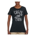 thumbnail image 2 of Wild Bobby, That Crazy Cat Lady, Pop Culture, Womens Graphic Tees, Black, Small, 2 of 3