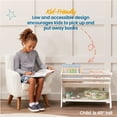 thumbnail image 3 of ECR4Kids Wooden Book Caddy with Lower Storage Shelf, Childrens Furniture,, White Wash, 3 of 9