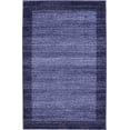 thumbnail image 1 of Unique Loom Tapis de Transition Contemporain Del Mar Collection, 3' 3" x 5' 3", Bleu Marine/beige, 1 of 2