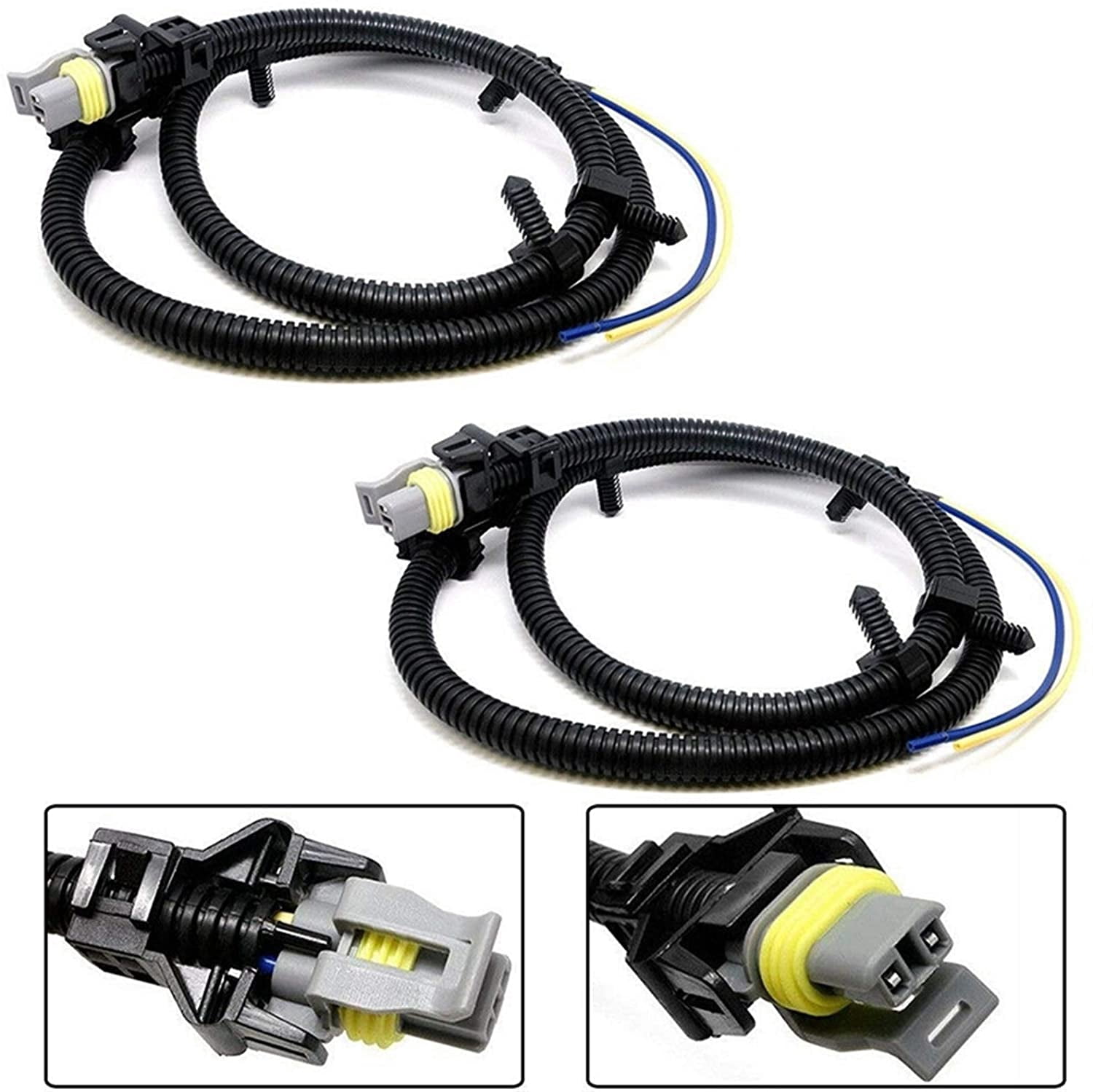 SecosAutoparts 2X ABS Wheel Speed Sensor Wire Harness For Chevrolet ...
