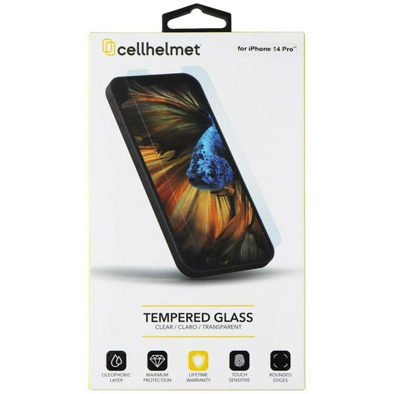 CellHelmet Tempered Glass for iPhone 14 Pro - Clear