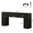 thumbnail image 2 of Tribesigns 71-inch Console Table for Entryway, Farmhouse Sofa Console Behind Couch, Entry Table for Hallway, Foyer, Living Room, Black, 2 of 9