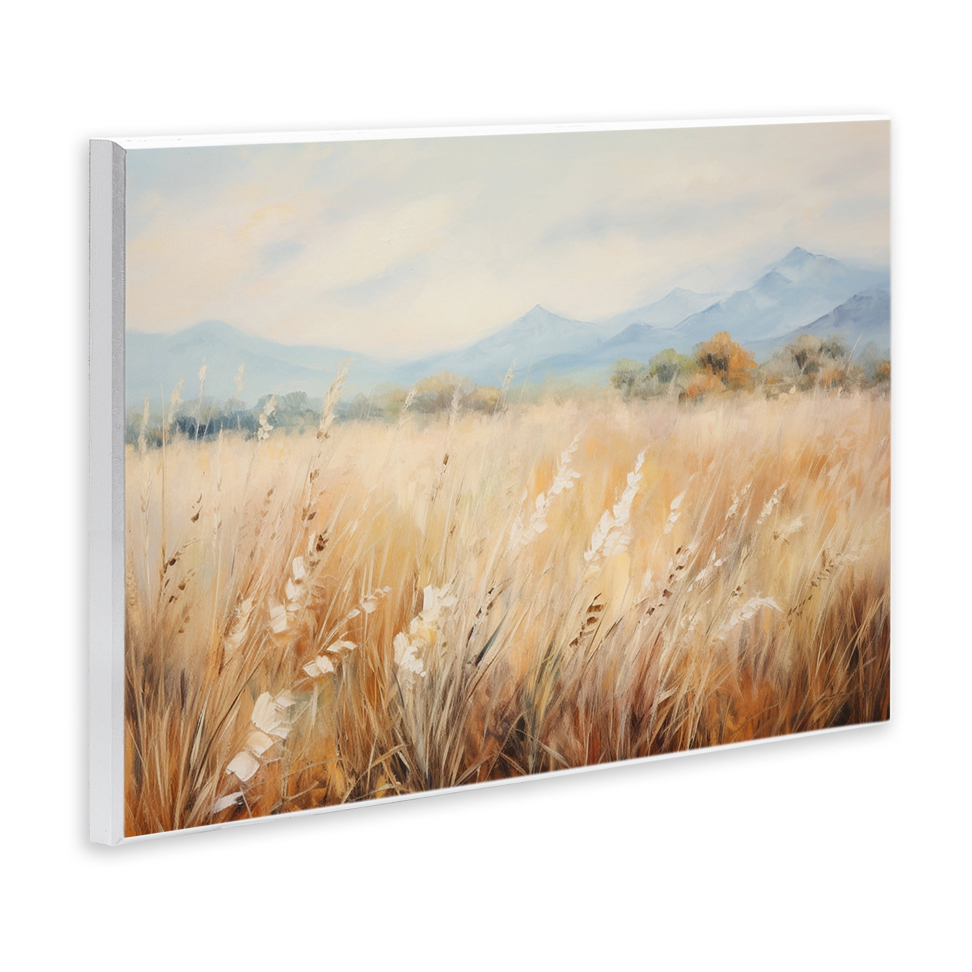 Stupell Industries Wheat Field Landscape Landscape & Nature Painting Unframed Art Print Wall Art, 19 x 13