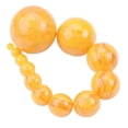 thumbnail image 2 of U8MO 6~25mm Antique Round Egg Yolk Artificial Amber Resin Loose Spacer Craft Beads-6mm 50pcs, 2 of 6