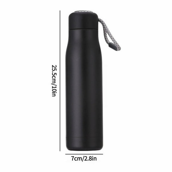 Clearance! 18.5 Oz Insulated Water Bottle Double Walled Vacuum Stainless Steel Water Bottle Leak Proof Metal Sports Water Bottle Keeps Drinks Hot and Cold Great for Outdoor Sports Camping