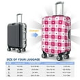 thumbnail image 4 of Hirioo Plaid Heart for Elasticity Suitcase Cover (No luggage Included) Durable Luggage Protector Fits 18-32 Inch Luggage-X-Large, 4 of 7