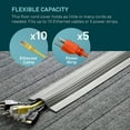thumbnail image 4 of UT Wire 10FT Cable Blanket Low Profile Cord Cover and Protector, Gray 10 FT Grey, 4 of 5
