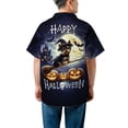 thumbnail image 5 of Happy Halloween Yorkshire Terrier Witch Pumpkins Bats Hawaiian Shirt Breathable Summer Unisex Merch Yorkie Dog Lover Gifts - 13012, 5 of 6
