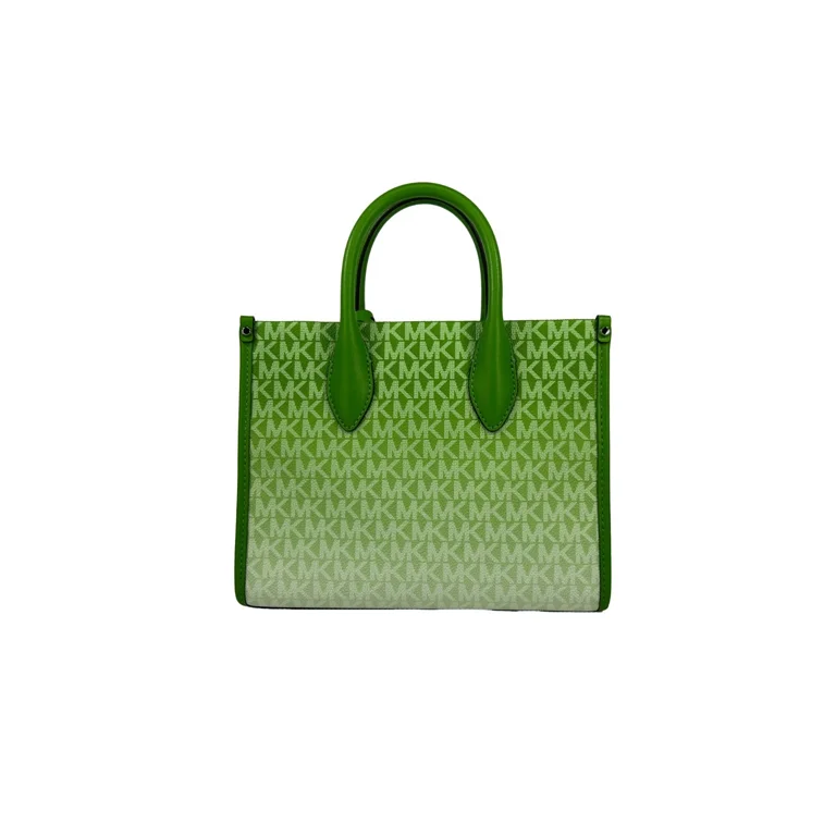 Michael Kors Mirella XS Leather Top Zip Shopper Tote Bag (Jungle