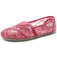 thumbnail image 1 of Ollio Women's Shoes Spangle Lace Slip On Ballet Breathable Flats ML028, 1 of 6