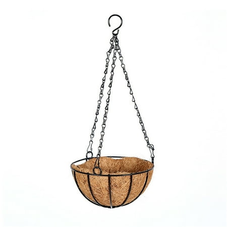 8 Inch Wire Outdoor Coconut Palm Hanging Baskets Liners Decoration