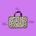 thumbnail image 3 of Conair Leopard Print Weekender Bag, Travel Bag with Luxe Gold-Tone Hardware and Roomy Interior, 3 of 9