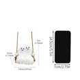 thumbnail image 7 of 3D Couple Ghost Swing Pendant Halloween Decorations, Spooky Hanging Ornament for Front Door, Porch, Yard, Tree, Holiday Decor Gifts for Home Indoor Outdoor, 7 of 7