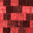 thumbnail image 1 of Ahgly Company Indoor Square Patchwork Red Transitional Area Rugs, 3' Square, 1 of 4