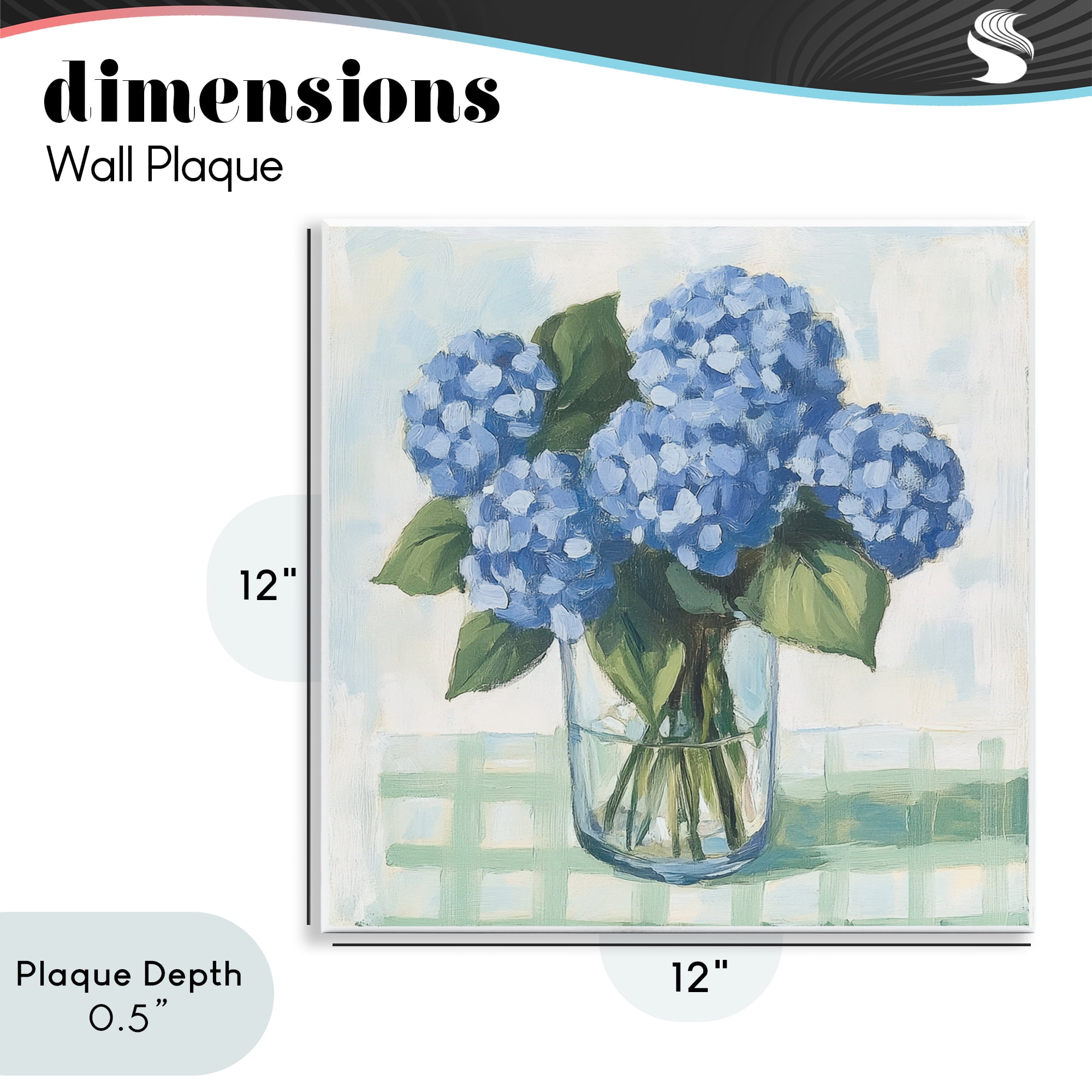 Stupell Industries Quaint Picnic Hydrangeas Wall Plaque Art, design by Petal Prints Design