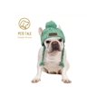 thumbnail image 1 of Dog Hairball Knit Hat With Ear Flaps, Braids, Faux Leather Label And Tassels, 1 of 5