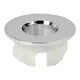 thumbnail image 1 of Advancent 6 piezas de anillos de cubierta de desbordamiento de fregadero de estilo moderno con tapa de inserción de orificio de filtro de lavabo Accesorios de baño Cobre hueco, 1 of 6