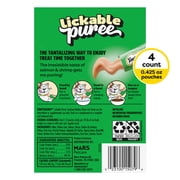 Temptations Creamy Puree Mixups Seafood Medley Flavor Dental Treats for Cats, 1.7 oz Pouches (4 Pack)