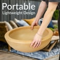 thumbnail image 3 of Sunnydaze Weather-Resistant Polyresin Double-Walled Percival Outdoor Flower Pot Planter - 20.75" - Sand - 4pk, 3 of 10
