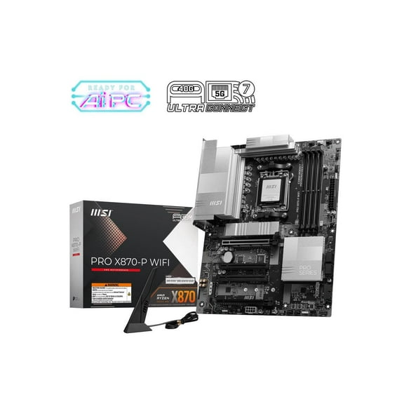 MSI X870-P WIFI Gaming Desktop Motherboard - AMD X870 Chipset - Socket AM5 - ATX (prox870-pwifi)